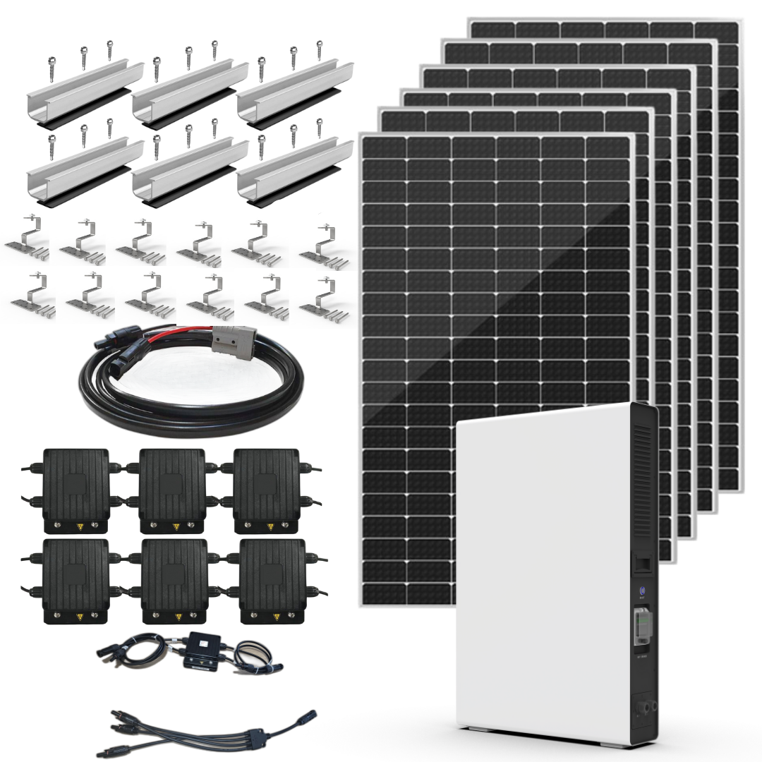 6 X Framed Panels 5kwh battery Plug and Play DIY TILE kit